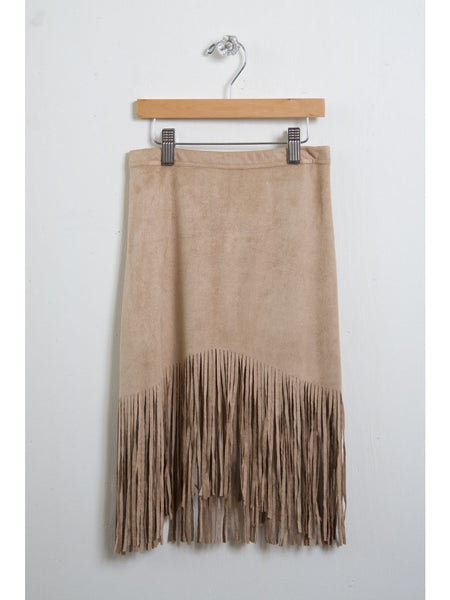 Faux Suede Skirt